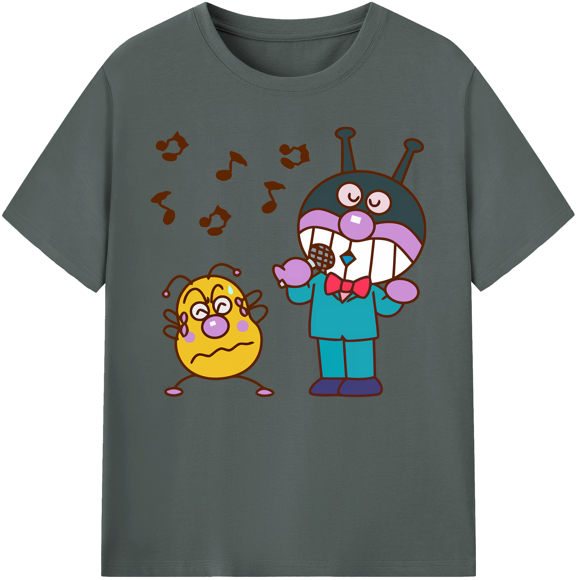 （画像用） アンパンマン Anpanman 綿100％ メンズ半袖Tシャツ｜肌触りやわらか＆通気性